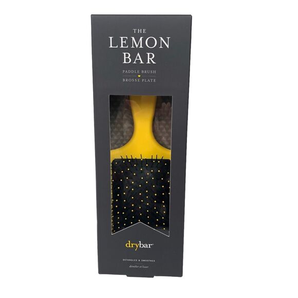 NEW The Lemon Bar Paddle Brush Detangling Brush Drybar Hair Brush - Picture 3 of 8